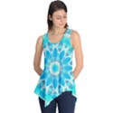 Blue Ice Goddess, Abstract Crystals Of Love Sleeveless Tunic View1