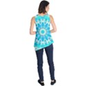 Blue Ice Goddess, Abstract Crystals Of Love Sleeveless Tunic View2