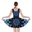 Crystal Star, Abstract Glowing Blue Mandala Skater Dress View2