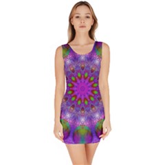 Rainbow At Dusk, Abstract Star Of Light Sleeveless Bodycon Dress by DianeClancy