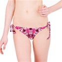 Twirling Pink, Abstract Candy Lace Jewels Mandala  Bikini Bottom View1