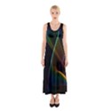 Abstract Rainbow Lily, Colorful Mystical Flower  Full Print Maxi Dress View1