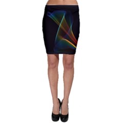 Abstract Rainbow Lily, Colorful Mystical Flower  Bodycon Skirts by DianeClancy