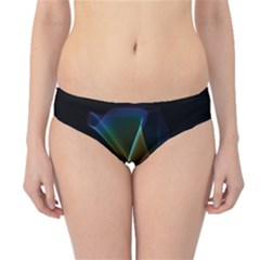 Abstract Rainbow Lily, Colorful Mystical Flower  Hipster Bikini Bottoms