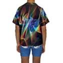 Aurora Ribbons, Abstract Rainbow Veils  Kid s Short Sleeve Swimwear View2