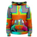 Crossroads Of Awakening, Abstract Rainbow Doorway  Women s Pullover Hoodie View1