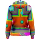 Crossroads Of Awakening, Abstract Rainbow Doorway  Women s Pullover Hoodie View2