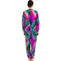 Crystal Flower Garden, Abstract Teal Violet OnePiece Jumpsuit (Ladies)  View2