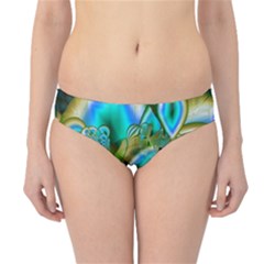 Crystal Gold Peacock, Abstract Mystical Lake Hipster Bikini Bottoms by DianeClancy