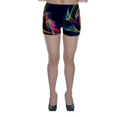 Crystal Rainbow, Abstract Winds Of Love  Skinny Shorts