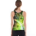 Dawn Of Time, Abstract Lime & Gold Emerge Tank Top View2