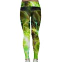 Dawn Of Time, Abstract Lime & Gold Emerge Yoga Leggings View2