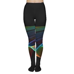  Flowing Fabric Of Rainbow Light, Abstract  Women s Tights by DianeClancy