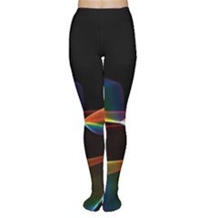 Fluted Cosmic Rafluted Cosmic Rainbow, Abstract Winds Women s Tights by DianeClancy