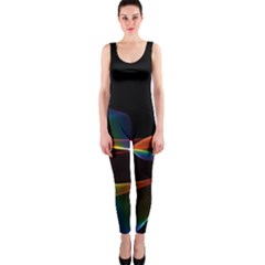 Fluted Cosmic Rafluted Cosmic Rainbow, Abstract Winds Onepiece Catsuit by DianeClancy