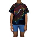 Imagine, Through The Abstract Rainbow Veil Kid s Short Sleeve Swimwear View1