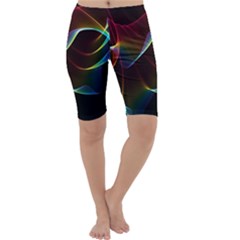 Imagine, Through The Abstract Rainbow Veil Cropped Leggings by DianeClancy