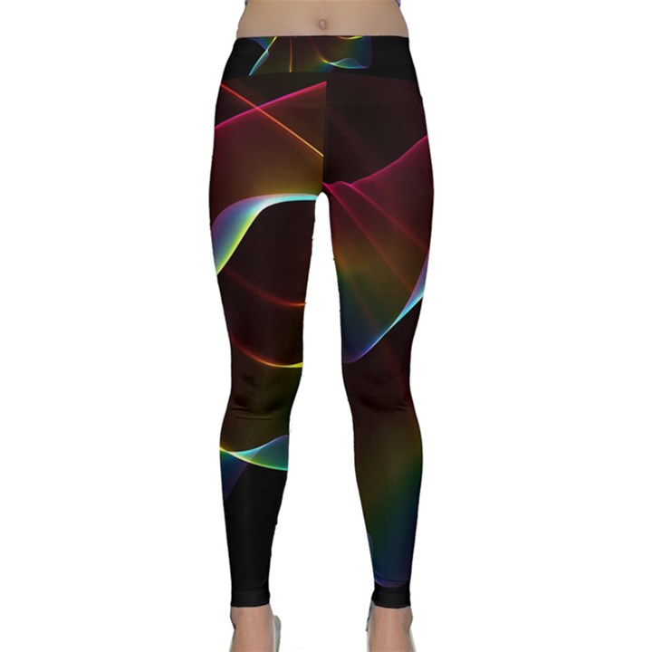 Imagine, Through The Abstract Rainbow Veil Yoga Leggings