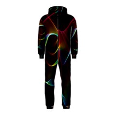 Imagine, Through The Abstract Rainbow Veil Hooded Jumpsuit (kids) by DianeClancy