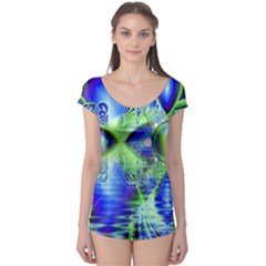 Irish Dream Under Abstract Cobalt Blue Skies Boyleg Leotard (ladies) by DianeClancy