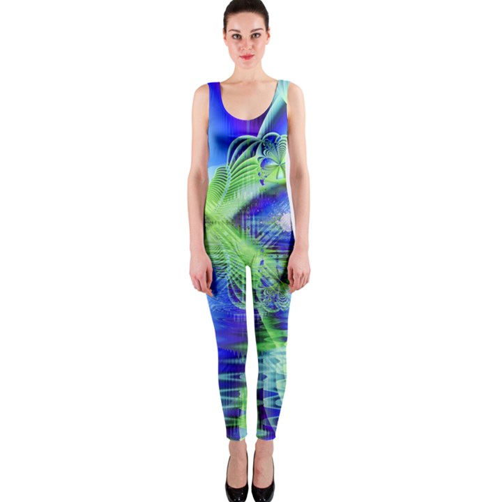 Irish Dream Under Abstract Cobalt Blue Skies OnePiece Catsuit