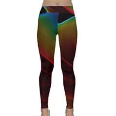 Liquid Rainbow, Abstract Wave Of Cosmic Energy  Yoga Leggings