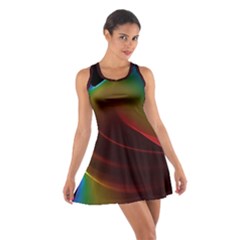 Liquid Rainbow, Abstract Wave Of Cosmic Energy  Racerback Dresses