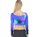 Love In Action, Pink, Purple, Blue Heartbeat 10000x7500 Long Sleeve Crop Top View2