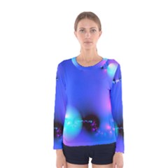 Love In Action, Pink, Purple, Blue Heartbeat 10000x7500 Women s Long Sleeve Tee