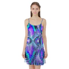 Peacock Crystal Palace Of Dreams, Abstract Satin Night Slip by DianeClancy