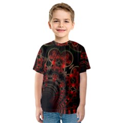 Phenomenon, Orange Gold Cosmic Explosion Kid s Sport Mesh Tee