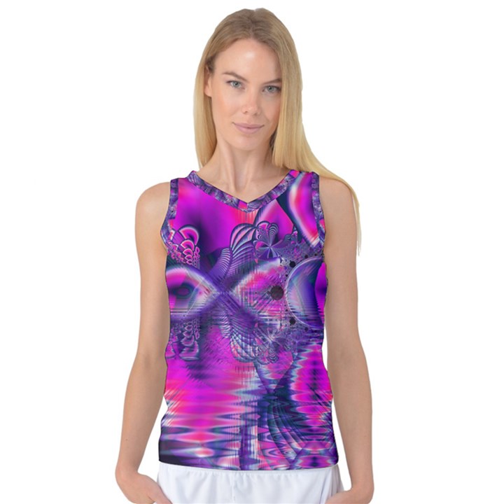 Rose Crystal Palace, Abstract Love Dream  Women s Basketball Tank Top