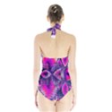 Rose Crystal Palace, Abstract Love Dream  Women s Halter One Piece Swimsuit View2