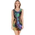 Satin Rainbow, Spiral Curves Through the Cosmos Sleeveless Bodycon Dress View1