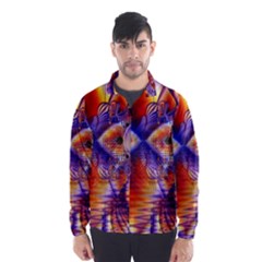 Winter Crystal Palace, Abstract Cosmic Dream (lake 12 15 13) 9900x7400 Smaller Wind Breaker (men) by DianeClancy