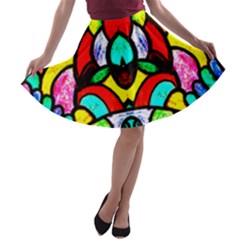 Upside Down A-line Skater Skirt