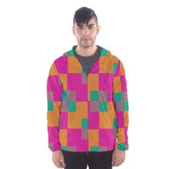 Squares    Mesh Lined Wind Breaker (men) by LalyLauraFLM