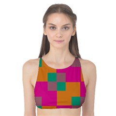 Squares    Tank Bikini Top