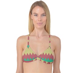 Retro Chevrons     Reversible Tri Bikini Top