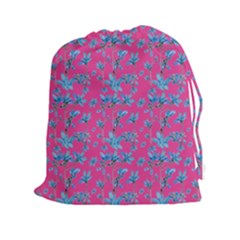 Floral Collage Revival Drawstring Pouches (xxl)