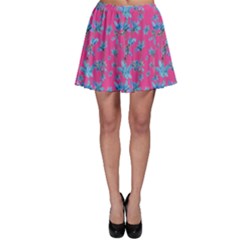 Floral Collage Revival Print Skater Skirt