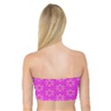 Pink Snowflakes Spinning In Winter Bandeau Top View2