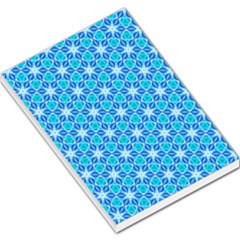 Aqua Hawaiian Stars Under A Night Sky Dance Large Memo Pads by DianeClancy