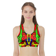 Boat Stars Women s Sports Bra With Border