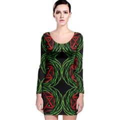 Jupiter Guide Long Sleeve Velvet Bodycon Dress by MRTACPANS