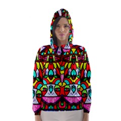 Bi-polar Sun Hooded Wind Breaker (women) by MRTACPANS