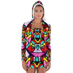 Bi-polar Sun Women s Long Sleeve Hooded T-shirt