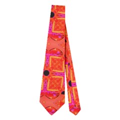 Peach Apricot Cinnamon Nutmeg Kitchen Modern Abstract Neckties (two Side)  by DianeClancy