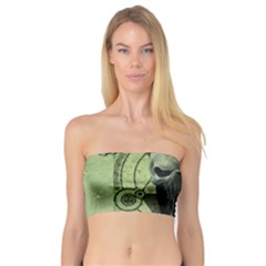 Awesome Green Skull Bandeau Top