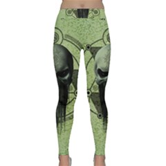 Awesome Green Skull Yoga Leggings